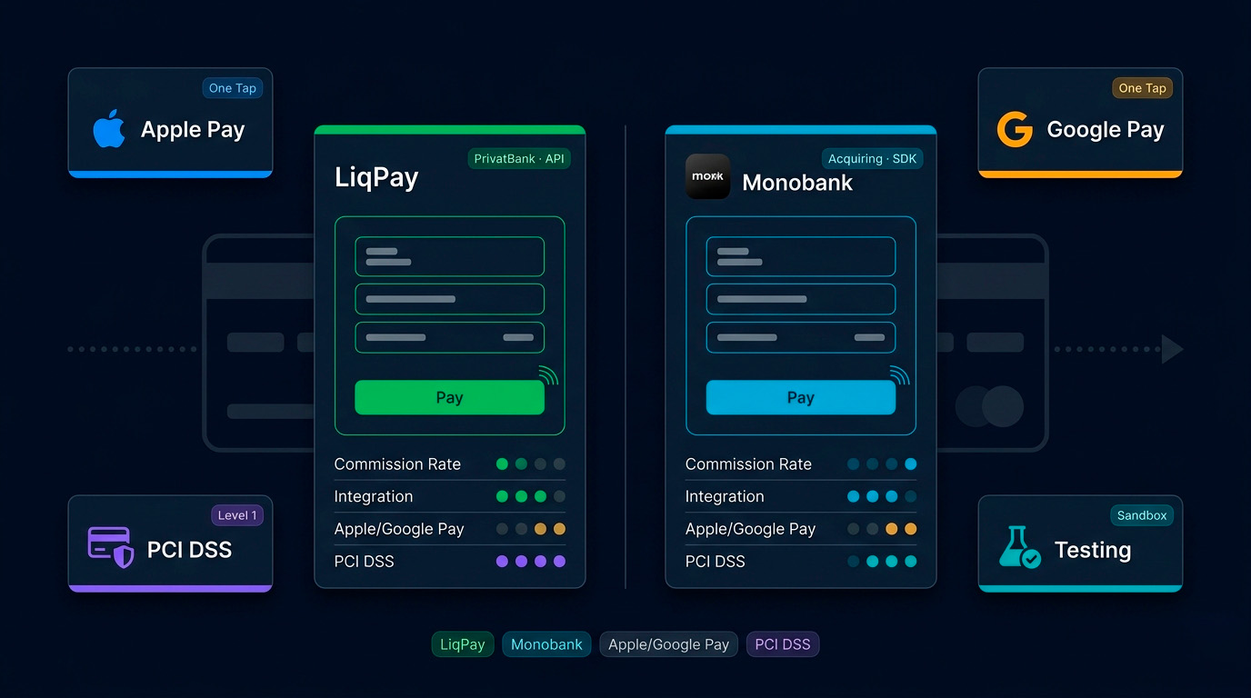 Підключення LiqPay та Monobank до інтернет-магазину: порівняння та інструкція