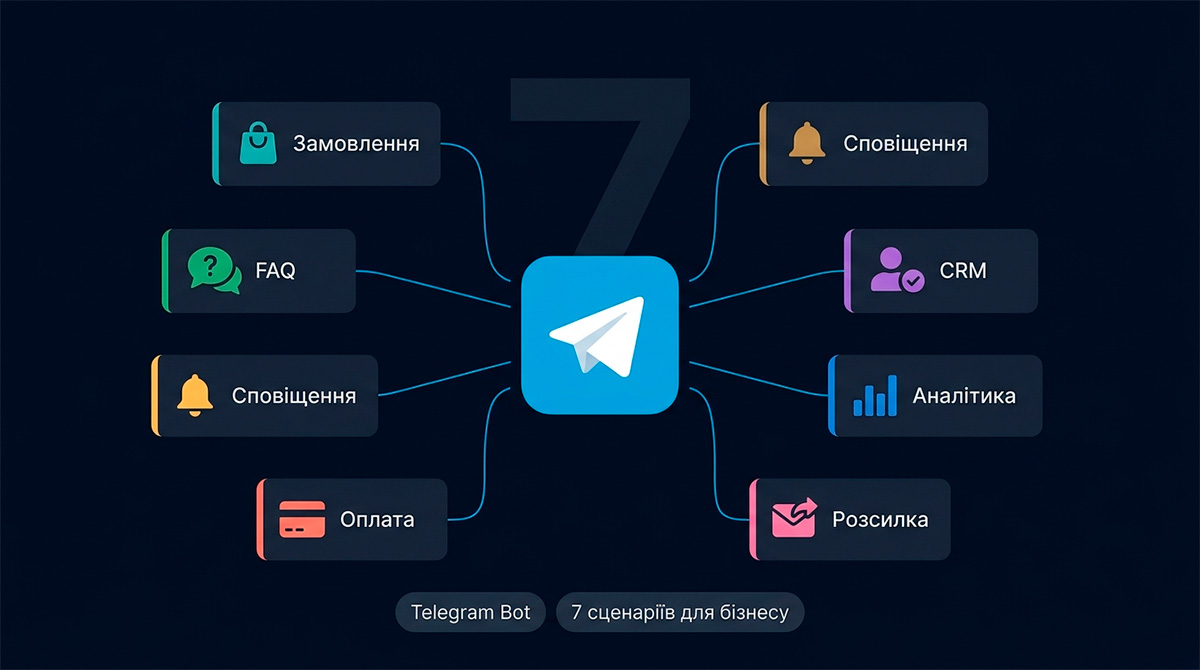 Telegram-бот для бізнесу: 7 сценаріїв використання